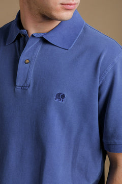 Men's Alcalali Pigment Polo Deep Water