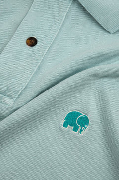 Men's Alcalali Pigment Polo Shore Green