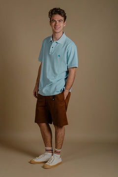 Men's Alcalali Pigment Polo Shore Green