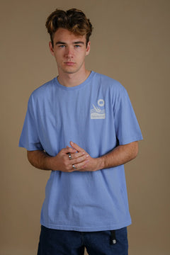 Men's The Cup Pigment T-Shirt Mediterranean Blue