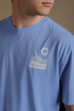 Men's The Cup Pigment T-Shirt Mediterranean Blue