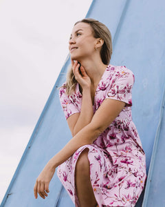 Layered Dress Ballet of Blossoms Pink
