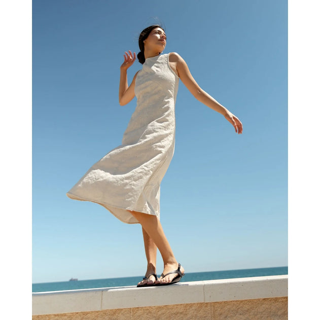 Isola Embroidered Dress Off-White