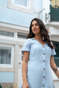 Penelope Dress Sky Blue