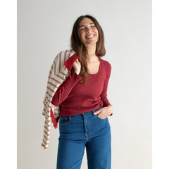 Everywhere Top Burgundy