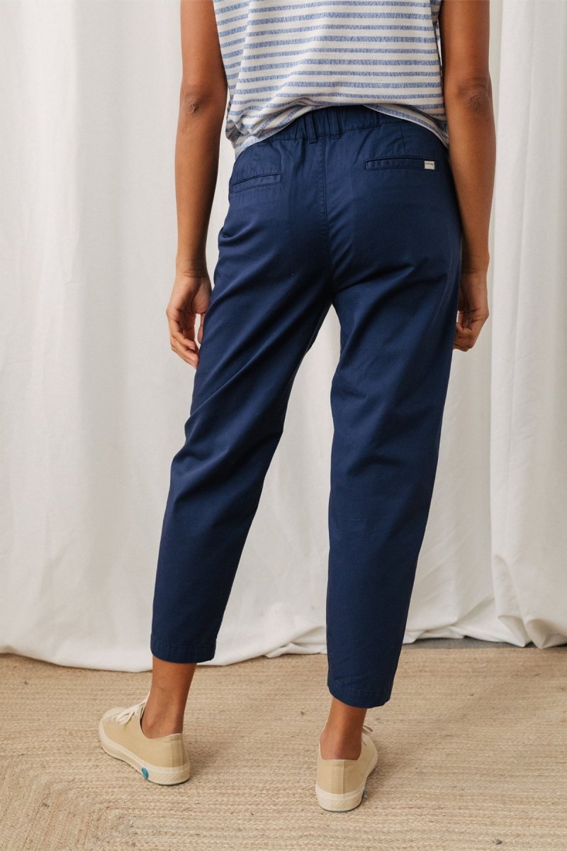 Olkhon Trousers Washed Navy Blue - IVALO.COM