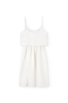 Henar Linen Blend Strap Dress White