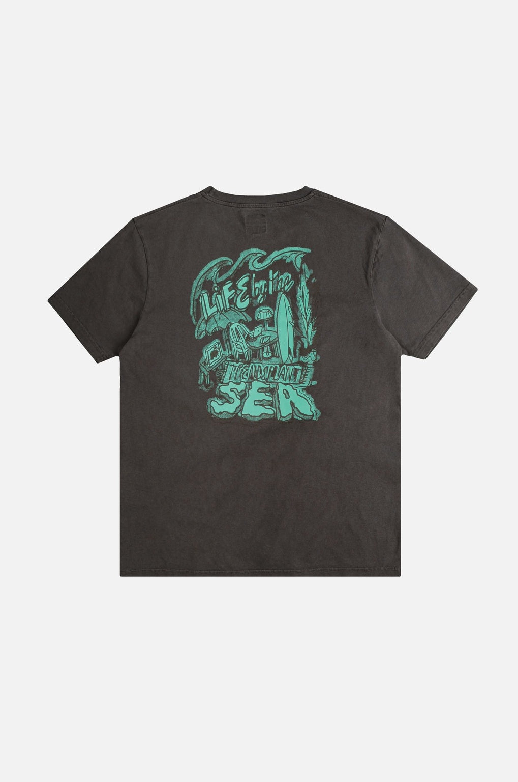 Life by the Sea VII by P.Bueno Pigment T-Shirt Magnet Grey