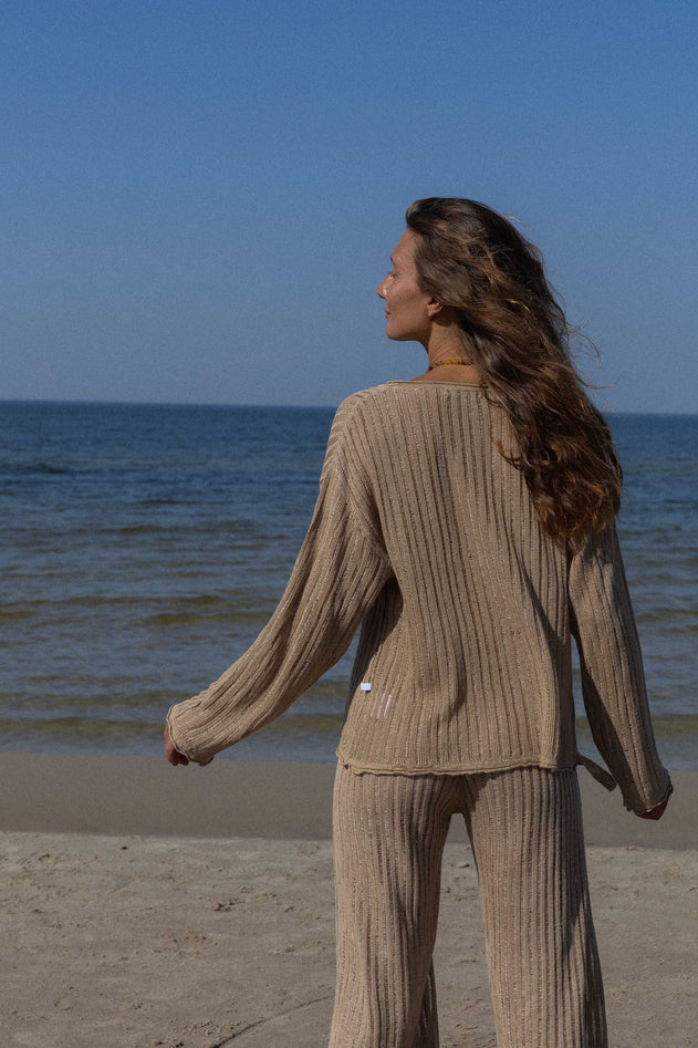 Sole Linen Cardigan Sand