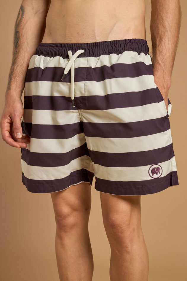 Owari SEAQUAL®YARN Swim Trunks Grape Red
