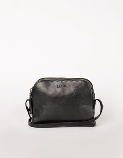 Emily Leather Strap Stromboli Leather Black