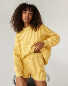 Delčia Cotton Sweater Yellow