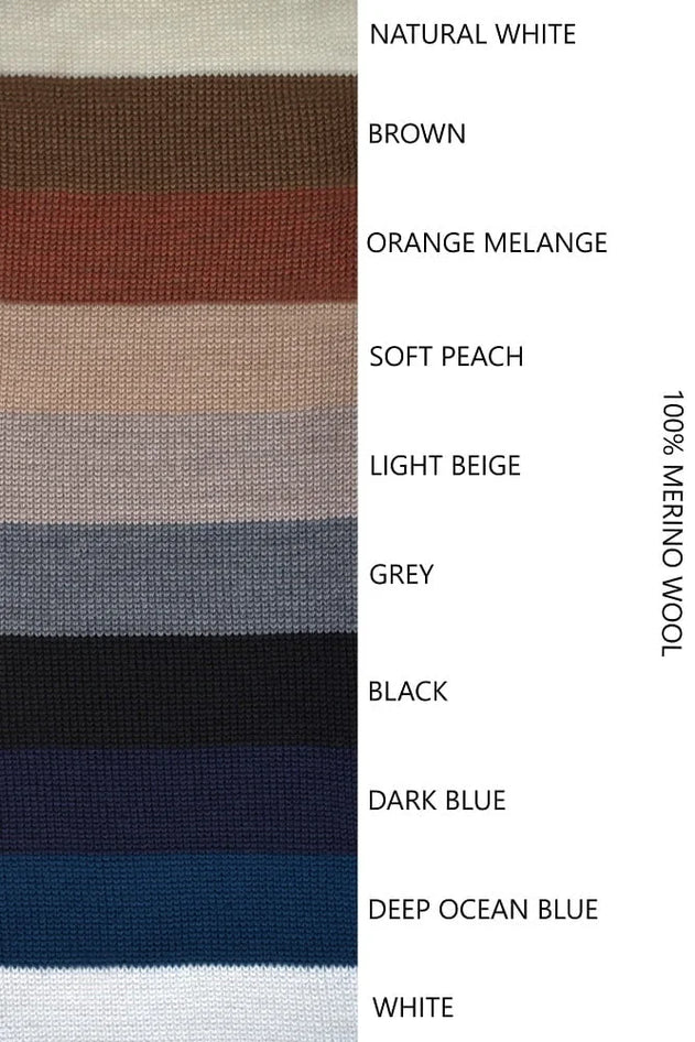 Woman wearing Monala lightweight merino crew neck sweater
