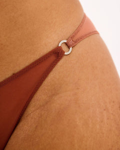 Mesh Tanga Briefs Rust