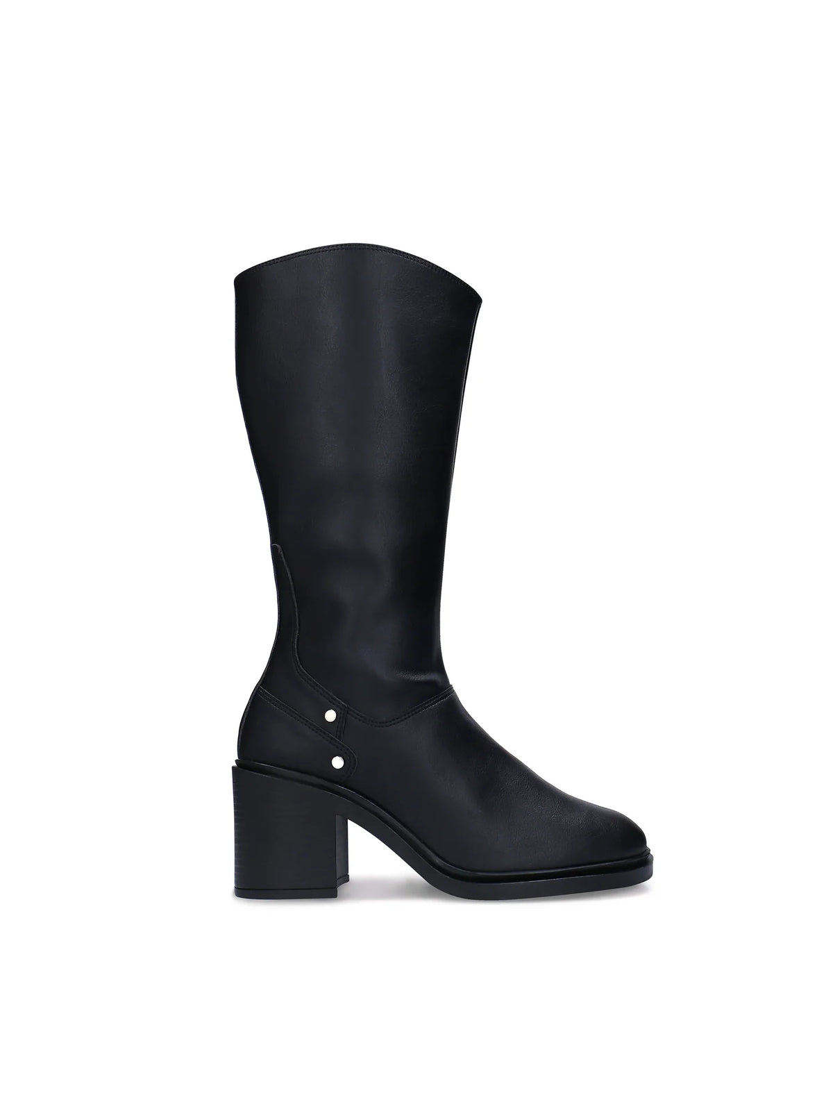 Betia Heeled Knee Boots Black