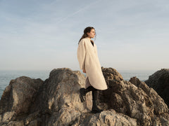 Cigala Organic Wool Coat Beige