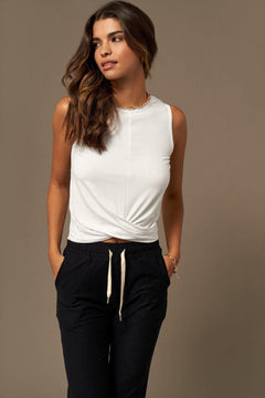 Hug Me Tank Top White