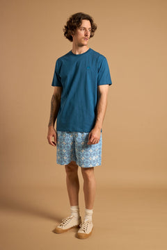 Men's Tiles Swim Shorts Light Blue
