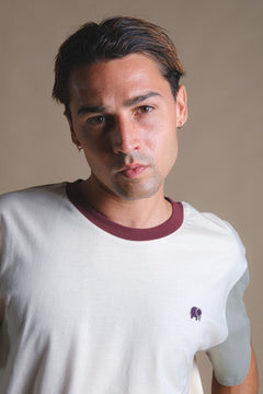 Color Block T-Shirt Pale Glow/Iron Veil