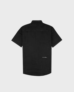 Men's Malibu Linen Button Down Shirt Black