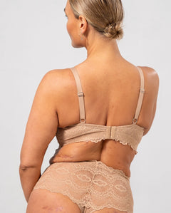 Lace Support Bra Warm Nude
