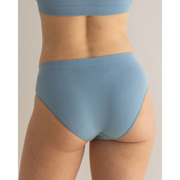 Semi High Rise Cotton Panties Blue