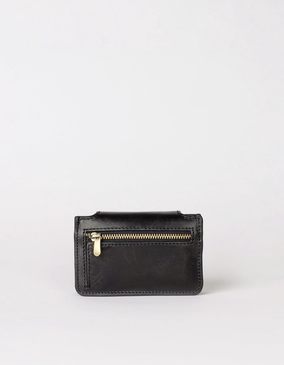 Harmonica Wallet Black Classic Leather