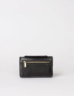 Harmonica Wallet Black Classic Leather