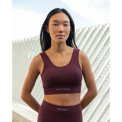 Clotsy Brand Sports Bra Burgundy