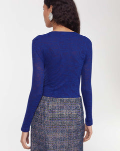 Rodebjer Henna Swirl Top Blue