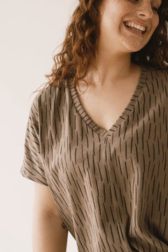 Hada Oversized T-Shirt Brown Bark