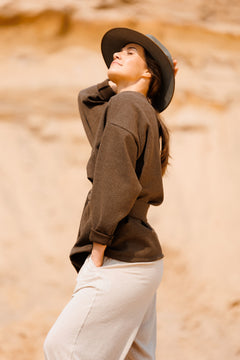 Iris Jacket Dark Brown