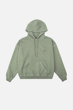 Women's Cepaes Pigment Heavyweight Oversized Hoodie Silver Green