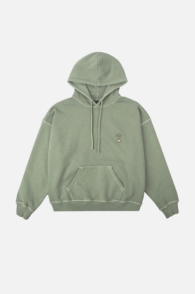 Women's Cepaes Pigment Heavyweight Oversized Hoodie Silver Green