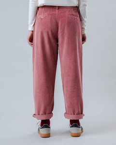 Corduroy Pleated Pants Rose