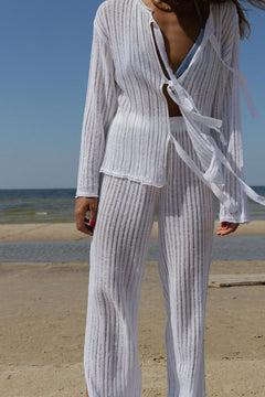 Sole Linen Beach Pants White