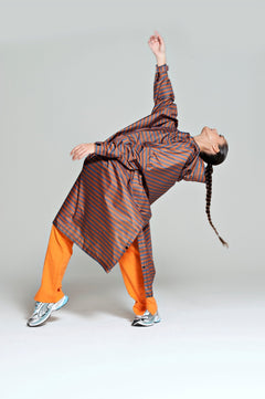 Breton Blue Rain Poncho Brown