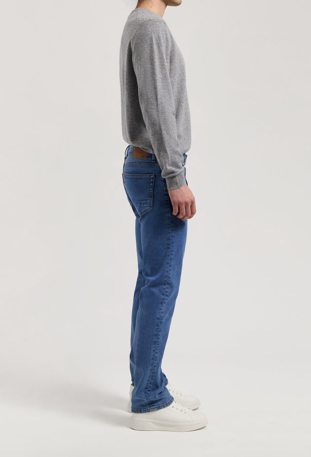 Carry Mid Straight Jeans Stone Vintage