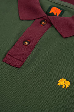 Color Block Polo Shirt Greener Pastures