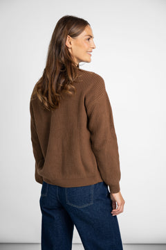 Short Cardigan Dark Brown