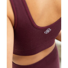 Clotsy Brand Sports Bra Burgundy