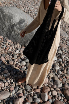 Mare  Linen Summer Bag Black