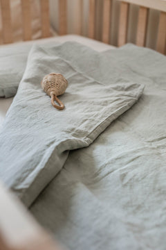 Linen Baby Bedding Mustard