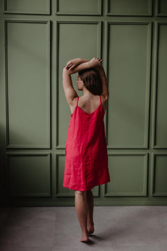 Zoe Linen Slip Dress