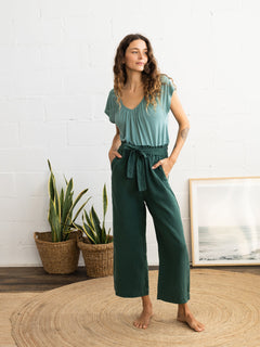 Anchietta Trousers Smoke Pine Green