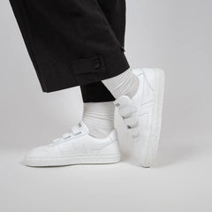 Alpha Velcro Sneakers All White