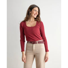 Everywhere Top Burgundy