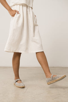 Henar Linen Blend Strap Dress White