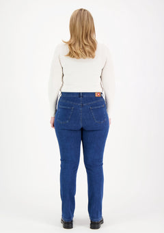 Caramel High Waist Super Stretch Jeans Blue