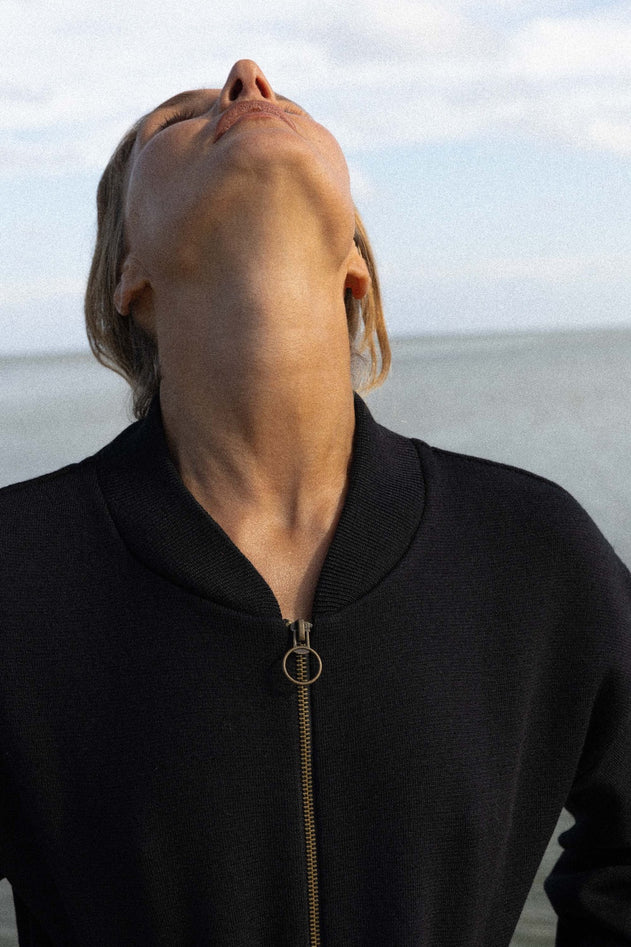 Onda Merino Bomber Jacket Black